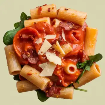 Lemon-Garlic Pepperoni Pasta