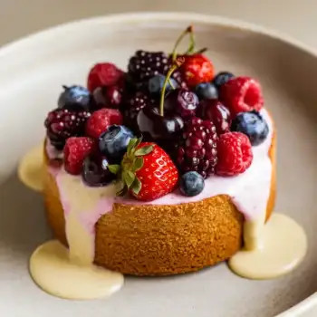 Berry Burst Spoon Cake
