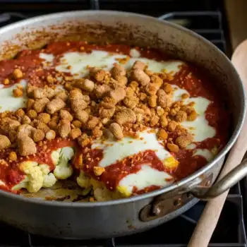 Farro and Cauliflower Parmesan