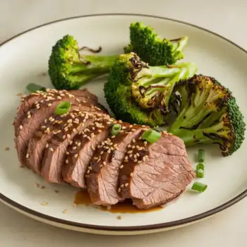 Savory Sesame-Glazed Beef with Crisp Broccoli
