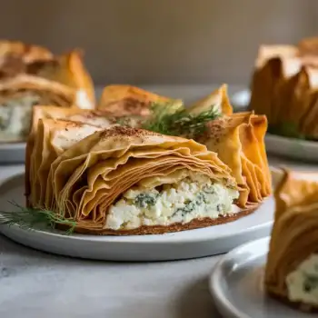 Sonia’s Phyllo and Feta Cheese Torte with Dill and Nutmeg