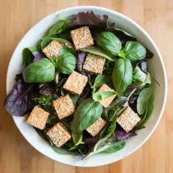 Chilled Sesame-Basil Tofu Salad