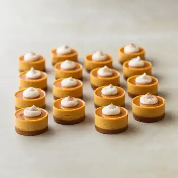 Spiced Pumpkin Mini Cheesecakes
