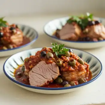 Pork in Puttanesca Sauce