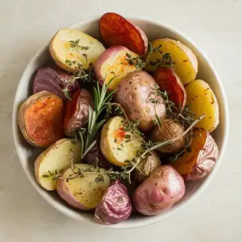 Crispy Thyme Roasted Smashed Potatoes