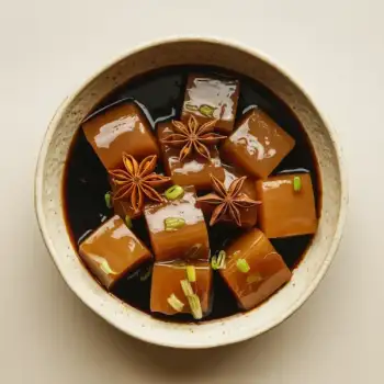 Braised Winter Melon in Aromatic Soy Glaze