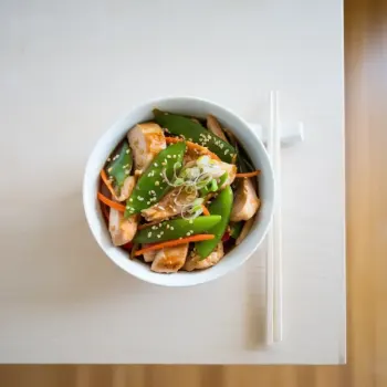 Chicken and Snow Pea Stir Fry