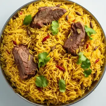 Fragrant Lamb Biryani with Saffron and Herbs