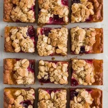 Seasonal Fruit Crumble Bars