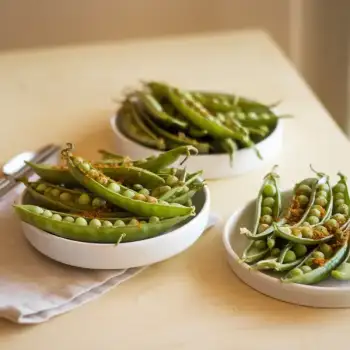 Crisp Tender Cumin-Scented Pea Pods