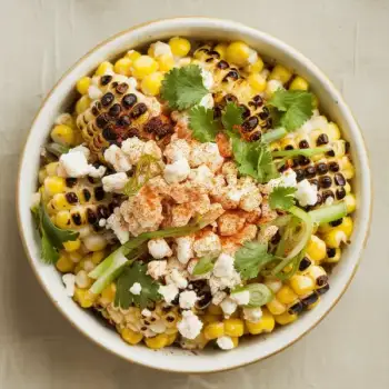 Charred Corn Esquites with Cotija Cheese