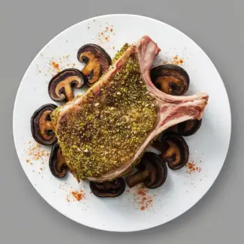Herb-Crusted Pork Rib Chop Delight