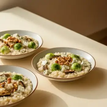 Autumn Harvest Risotto with Creamy Blue Cheese