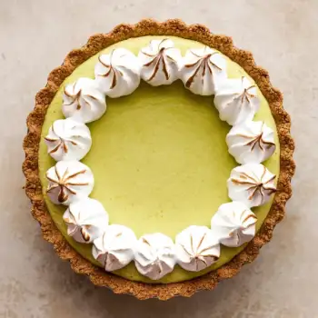 Zesty Lime Custard Pie with Whole Wheat Crust