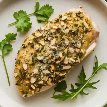 Ketogenic Almond and Herb-Crusted Chicken