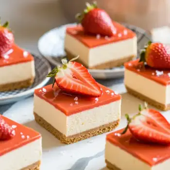 Strawberry Bliss Cheesecake Squares
