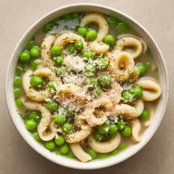 Silky Ditalini and Peas Soup