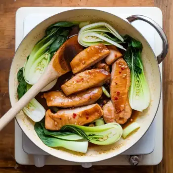 Stir-Fried Chicken and Bok Choy