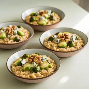 Autumn Harvest Risotto with Creamy Blue Cheese
