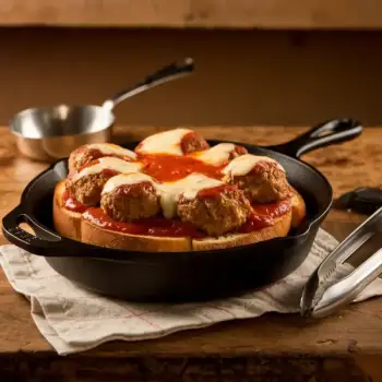 Meatball Sub Sandwiches on Garlic Bread