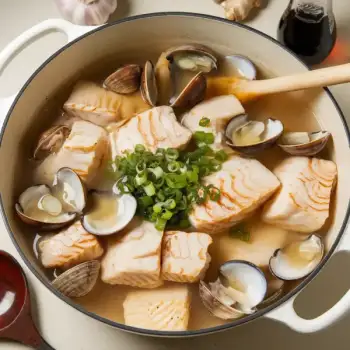 Dashi with Cod and Clams