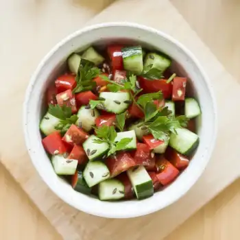 Crisp Cucumber-Tomato Cumin Relish