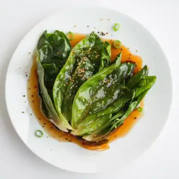 Crisp Choi Sum with Oyster Glaze