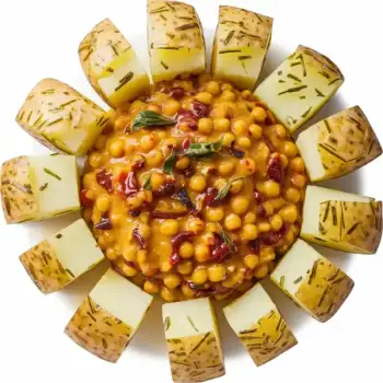 Spicy Chana Dal with Herb-Infused Potatoes
