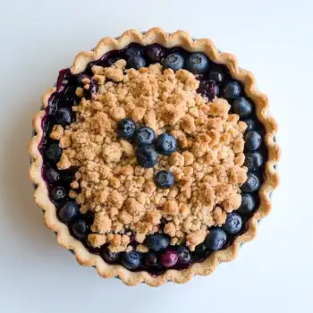 Classic Blueberry Crumble Pie