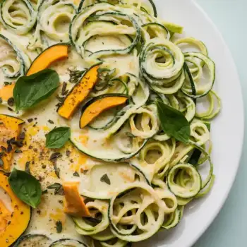 Creamy Parmesan Zucchini Spaghetti