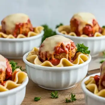 Cheesy Chicken Parmesan Meatballs