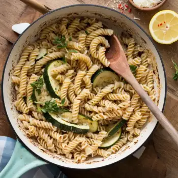 Lemony Pasta with Zucchini and Fresh Herbs