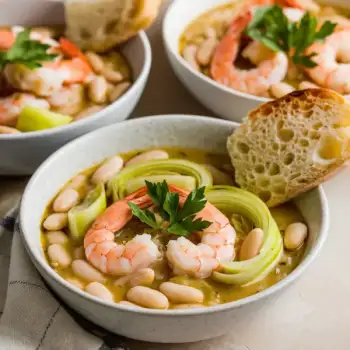 Lemony Shrimp and Bean Stew
