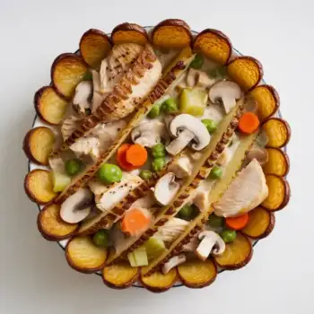 Rustic Chicken & Mushroom Pot Pie with Potato Crust