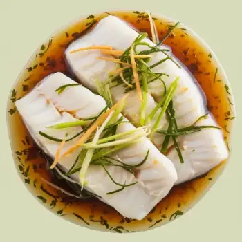 Steamed Ginger-Scallion Cod Fillets