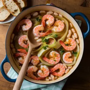 Lemony Shrimp and Bean Stew