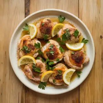Lemon-Herb Yogurt Marinated Chicken Thighs