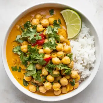 Pumpkin-Lime Coconut Chickpea Curry