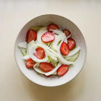 Strawberry Fennel Salad with Sweet Buttermilk Dressing