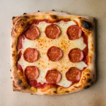 Pepperoni Sicilian-Style Pizza with Zesty Tomato Sauce