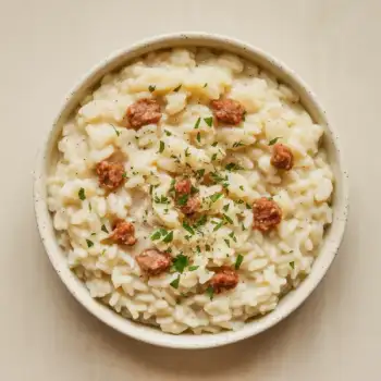 Creamy Italian Sausage Arborio Risotto