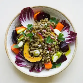 Lentil Salad with Roasted Vegetables