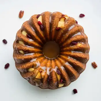 Spiced Apple Walnut Bundt Cake