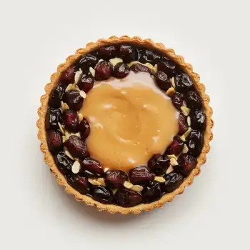 Rum-Infused Prune & Almond Frangipane Tart with Maple-Rum Sabayon
