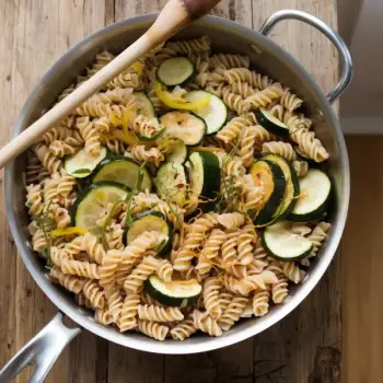 Lemony Pasta with Zucchini and Fresh Herbs