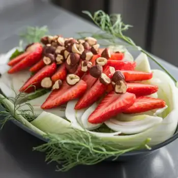 Strawberry Fennel Salad with Sweet Buttermilk Dressing