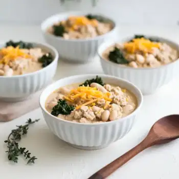 Turkey and Kale White Chili