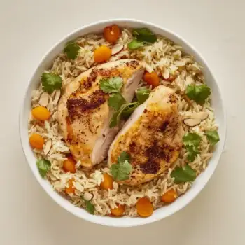 Golden Aromatic Chicken with Basmati Rice