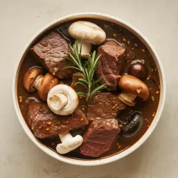 Rustic Dijon Beef and Mushroom Stew