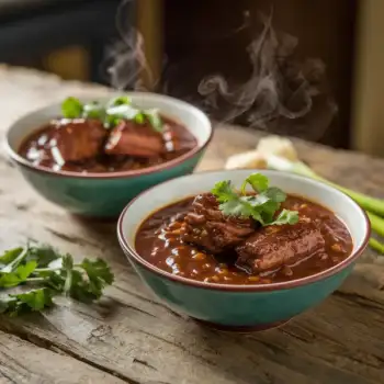 Nick’s Short Ribs Chili with Many Chiles